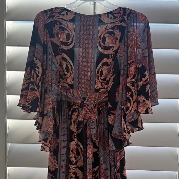 Free People Black and Pink Maxi Dress - Picture 5 of 5